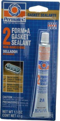 Permatex - 1-1/2 oz Gasket Sealant - -65 to 400°F, Black, Comes in Tube - First Tool & Supply