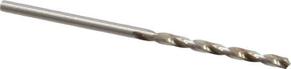 Walter-Titex - 2.2mm 118° High Speed Steel Jobber Drill - Oxide Finish, Right Hand Cut, Spiral Flute, Straight Shank, 2-3/32" OAL, Standard Point - First Tool & Supply