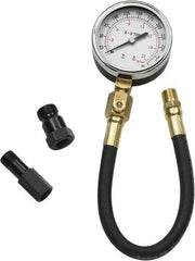 GearWrench - 3 Piece Engine Compression Test Kit - 300 Max Pressure, 0 to 300 PSI (0 to 21 Kg/cm2) Scale - First Tool & Supply