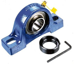 SKF - 1-3/8" ID, Ball Bearing Pillow Block - 1-3/8 Inch Shaft, - First Tool & Supply