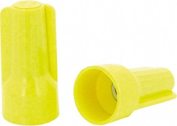 Ideal - 3, 20 to 3, 12 AWG, 600 Volt, Flame Retardant, Standard Twist on Wire Connector - Yellow, 221°F - First Tool & Supply