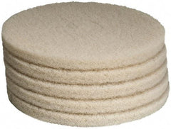 PRO-SOURCE - Polishing Pad - 15" Machine, White Pad, Polyester - First Tool & Supply