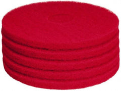 PRO-SOURCE - Polishing Pad - 15" Machine, Red Pad, Polyester - First Tool & Supply