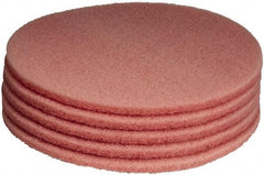 PRO-SOURCE - Polishing Pad - 27" Machine, Pink Pad, Polyester - First Tool & Supply