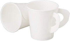 Ability One - 6 oz Paper Hot Cup with Handle - White - First Tool & Supply