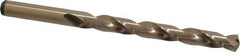 Precision Twist Drill - 0.332" 135° Cobalt Jobber Drill - Oxide/Gold Finish, Right Hand Cut, Spiral Flute, Straight Shank, 4-3/4" OAL, Split Point - First Tool & Supply