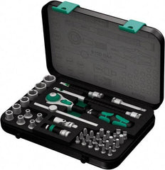 Wera - 41 Piece 1/4" Drive Socket & Bit Set - Comes in Molded Steel Case with High Density Foam Insert - First Tool & Supply