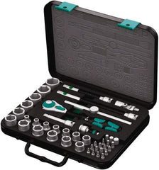 Wera - 43 Piece 3/8" Drive Socket & Bit Set - Comes in Molded Steel Case with High Density Foam Insert - First Tool & Supply