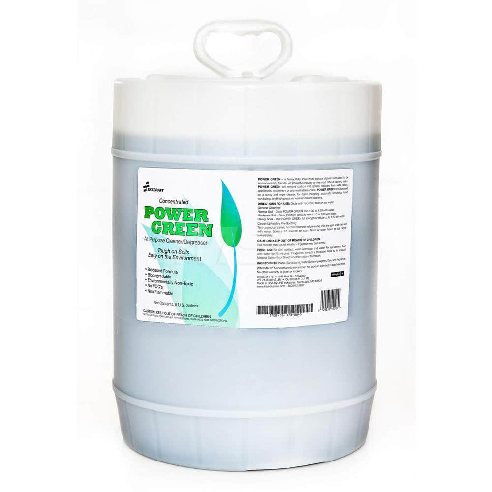 Ability One - All-Purpose Cleaners & Degreasers; Type: Cleaner/Degreaser ; Container Type: Can ; Container Size: 5 Gal. ; Scent: Unscented ; Form: Liquid - Exact Industrial Supply