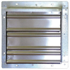 Marley - 12" Square, Aluminum Fan Shutter - 15" Overall Height x 15" Overall Width - First Tool & Supply