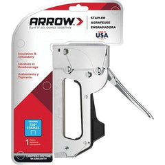 Arrow - Manual Staple Gun - Chrome Plated Steel - First Tool & Supply