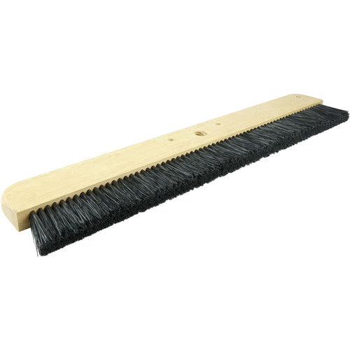 24″ Cement Finishing Brush, Wood Block, Black Polypropylene Fill, 3-1/4″ Trim - First Tool & Supply