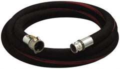 Alliance Hose & Rubber - 1" ID x 1-1/2" OD x 25' OAL, Cam & Groove Petroleum Transfer Hose - 150 Max Working psi, -35 to 200°F, 2" Bend Radius, 1" Fitting, Black - First Tool & Supply