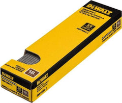 DeWALT - 18 Gauge 1" Long Finishing Nails for Power Nailers - Steel, Bright Finish, Smooth Shank, Straight Stick Collation, Brad Head, Chisel Point - First Tool & Supply