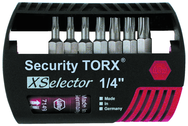 7 Piece - IPR8; IPR10; IPR15; IPR20; IPR25; IPR27; IPR30 Insert Bits - Quick Release Holder - Security TorxPlus Selector Bit Set Plastic XSelector Storage Box - First Tool & Supply