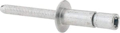 RivetKing - Size 86 Dome Head Steel Structural with Locking Stem Blind Rivet - Steel Mandrel, 0.08" to 3/8" Grip, 0.53" Head Diam, 0.257" to 0.261" Hole Diam, 0.556" Length Under Head, 1/4" Body Diam - First Tool & Supply