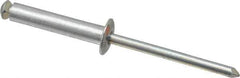 RivetKing - Dome Head Aluminum Peel Blind Rivet - Steel Mandrel, 0.157" to 0.69" Grip, 0.315" Head Diam, 0.165" Max Hole Diam, 0.787 to 0.826" Length Under Head, 5/32" Body Diam - First Tool & Supply