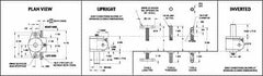 Joyce/Dayton - Mechanical Screw Actuators; Load Capacity: 2 ; Maximum Lift Height: 3 (Inch); Style: Top Plate ; Type.: Inverted - Exact Industrial Supply