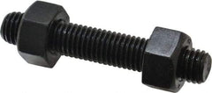 Value Collection - 5/8-11, 3-1/2" Long, Uncoated, Steel, Fully Threaded Stud with Nut - Grade B7, 5/8" Screw, 7B Class of Fit - First Tool & Supply