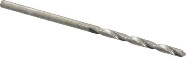 Hertel - #44 118° Solid Carbide Jobber Drill - Bright Finish, Right Hand Cut, Spiral Flute, Straight Shank, 2" OAL, Standard Point - First Tool & Supply