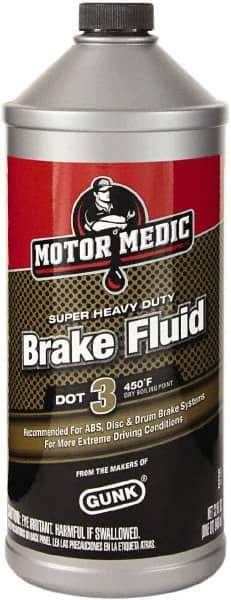 Motor Medic - 32 oz Super Heavy Duty Brake Fluid - DOT 3 Transportation - First Tool & Supply