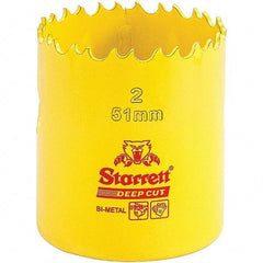 Starrett - 2" Diam, 2" Cutting Depth, Hole Saw - High Speed Steel Saw, Toothed Edge - First Tool & Supply