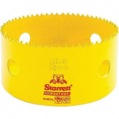 Starrett - 3-5/8" Diam, 1-5/8" Cutting Depth, Hole Saw - High Speed Steel Saw, Toothed Edge - First Tool & Supply