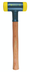 Dead Blow Recoilless Hammer -- 22 oz; Wood Handle; 1-7/16'' Head Diameter - First Tool & Supply