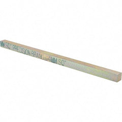 Precision Brand - 12" Long, Zinc Yellow Dichromate Key Stock - Oversized Key Stock - First Tool & Supply