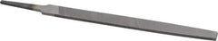 Nicholson - 6" Long, Second Cut, Mill American-Pattern File - Single Cut, 7/64" Overall Thickness, Tang - First Tool & Supply