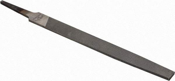 Nicholson - 6" Long, Smooth Cut, Mill American-Pattern File - Single Cut, 7/64" Overall Thickness, Tang - First Tool & Supply