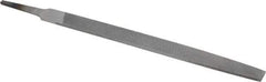 Nicholson - 8" Long, Second Cut, Mill American-Pattern File - Single Cut, 9/64" Overall Thickness, Tang - First Tool & Supply