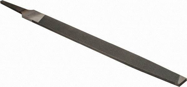 Nicholson - 8" Long, Smooth Cut, Mill American-Pattern File - Single Cut, 9/64" Overall Thickness, Tang - First Tool & Supply