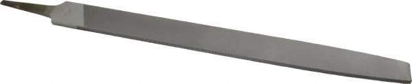 Nicholson - 14" Long, Smooth Cut, Mill American-Pattern File - Single Cut, 1/4" Overall Thickness, Tang - First Tool & Supply