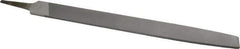 Nicholson - 14" Long, Smooth Cut, Mill American-Pattern File - Single Cut, 1/4" Overall Thickness, Tang - First Tool & Supply