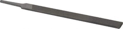 Nicholson - 8" Long, Second Cut, Flat American-Pattern File - Double Cut, 13/64" Overall Thickness, Tang - First Tool & Supply