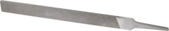 Nicholson - 8" Long, Smooth Cut, Flat American-Pattern File - Double Cut, 13/64" Overall Thickness, Tang - First Tool & Supply