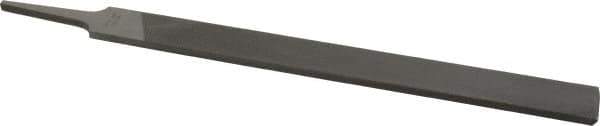 Nicholson - 10" Long, Second Cut, Hand American-Pattern File - Double Cut, 1/4" Overall Thickness, Tang - First Tool & Supply