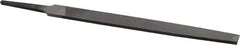 Nicholson - 6" Long, Smooth Cut, Flat American-Pattern File - Double Cut, 5/32" Overall Thickness, Tang - First Tool & Supply