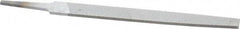 Nicholson - 6" Long, Second Cut, Flat American-Pattern File - Double Cut, 5/32" Overall Thickness, Tang - First Tool & Supply