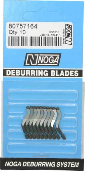 Noga - N1 Right-Handed Cobalt Deburring Swivel Blade - Use on Cross Hole, Hole Edge & Straight Edge Surfaces - First Tool & Supply