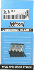 Noga - N1 Right-Handed Cobalt Deburring Swivel Blade - Use on Cross Hole, Hole Edge & Straight Edge Surfaces - First Tool & Supply