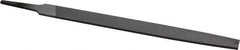 Nicholson - 8" Long, Second Cut, Flat American-Pattern File - Double Cut, 13/64" Overall Thickness, Tang - First Tool & Supply