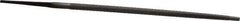 Nicholson - 6" Long, Second Cut, Round American-Pattern File - Single Cut, Tang - First Tool & Supply