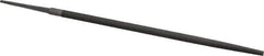 Nicholson - 10" Long, Second Cut, Round American-Pattern File - Single Cut, Tang - First Tool & Supply