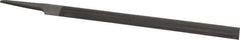 Nicholson - 10" Long, Smooth Cut, Half Round American-Pattern File - Single, Double Cut, 9/32" Overall Thickness, Tang - First Tool & Supply