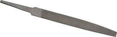 Nicholson - 4" Long, Smooth Cut, Knife American-Pattern File - Double Cut, 7/64" Overall Thickness, Tang - First Tool & Supply