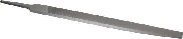 Nicholson - 8" Long, Second Cut, Knife American-Pattern File - Double Cut, 3/16" Overall Thickness, Tang - First Tool & Supply