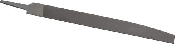 Nicholson - 10" Long, Smooth Cut, Knife American-Pattern File - Double Cut, 1/4" Overall Thickness, Tang - First Tool & Supply