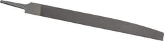 Nicholson - 10" Long, Smooth Cut, Knife American-Pattern File - Double Cut, 1/4" Overall Thickness, Tang - First Tool & Supply